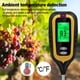 thumbnail image 3 of Probador de suelo pH humedad temperatura luz 4 en 1 medidor de pH humedad del suelo probador electrónico de tierra para plantas de jardín, amarillo, 81*350*40mmNota: Todos los datos se miden manualme, 3 of 4