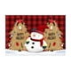 thumbnail image 2 of Snowflake Christmas Table Mats Set of 4, Holiday Dining Placemats for Kitchen Table Decor, Festive Winter Party Dinner Mat, Waterproof Heat Resistant Coasters for Home Decor and Gifts, 2 of 6