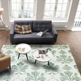 thumbnail image 3 of Area Rugs Indoor Non-Slip Rectangle Rug 4x6 Ft Abstract Color Block Grenn Leaf Watercolor Texture Rug Rubber Backing Floor Mats Non Shedding Home Decor Carpet for Entryway Living Room, 3 of 8