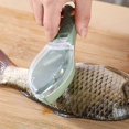 thumbnail image 2 of Ew Household Fish Scale Planer With Cover Manual Fish Scale Scraper Kitchen Gadget Planer Scale Removal Brush, 2 of 5