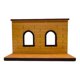 thumbnail image 2 of Marco de pared de ventana de madera para casa de muñecas, tablero de fondo, escena en miniatura. Estilo 1, 2 of 6