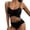 Yellow, variant on Huowey Bikini Set For Women Bathing Suit Tank Swimsuit Mid Waist Deep V-Neck Wide Straps Mesh Back Hook Resort Swim Wear Honeymoon Cruise Trendy Wear