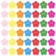 thumbnail image 1 of 100 botones de madera para coser trajes, con forma de flor, 1 of 8