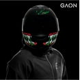 thumbnail image 4 of Casco para Motociclista Hombre o Mujer con Vicera Integral Retractil NO AbatibleVerde/Rojo - XG, 4 of 5