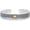 D01-Sun, variant on 925 Sterling Silver Bangle Cuff for Men