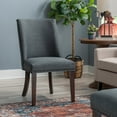 thumbnail image 3 of Powell Augusta 5-Piece Dining Set, Espresso/Gray, 3 of 14