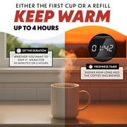 Gourmia 5 Cup Programmable Drip Coffee Maker with Brew Later, Black