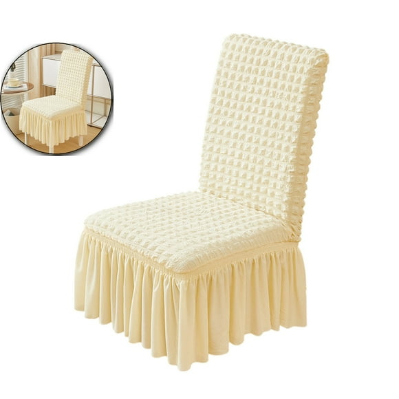 Dvruxg Housses Élastiques pour Chaises de Salle à Manger - Housses de Chaise Extensibles et Lavables avec Jupe, Ajustement Universel pour la Maison, Fête, Cuisine, Déco des Fêtes