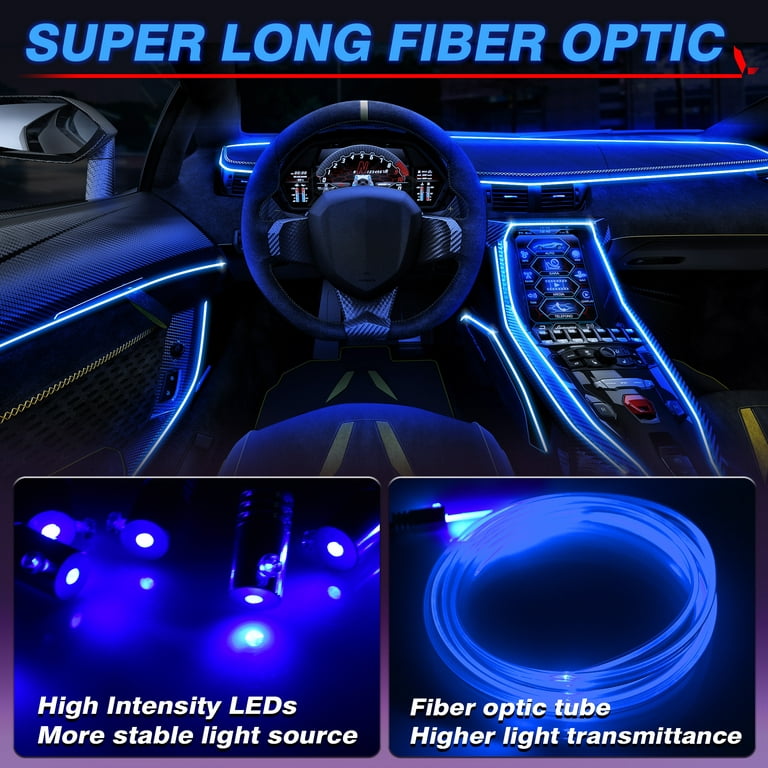 MICTUNING Interior Car LED Strip Lights, RGB 8 in 1 Car Neon