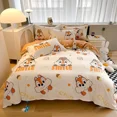 thumbnail image 4 of Juego de cama Disney Stitch Mickey Mouse, sábanas con estampado de dibujos animados, juego de sábanas de poliéster de 4 piezas, juego de colcha, regalo de Navidad, 4 of 5