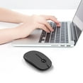 thumbnail image 6 of VIVEFOX Wireless Mouse for Laptop, 2.4G Ultra Thin Silent Mouse, with USB Nano Receiver Portable Mobile Optical Cordless Mouse for Laptop, PC, Computer, Mac(Gray and Black), 6 of 6