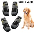 thumbnail image 1 of Botas impermeables para perros con Velcro reflectante, suela antideslizante resistente y antideslizante para exteriores, para perros medianos a grandes 6 yards, 1 of 5