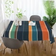 thumbnail image 3 of Yayeee Tablecloths 60" x 90" Rectangle Wrinkle Resistant Party Table Cover, Navy Blue Stripes, 3 of 8
