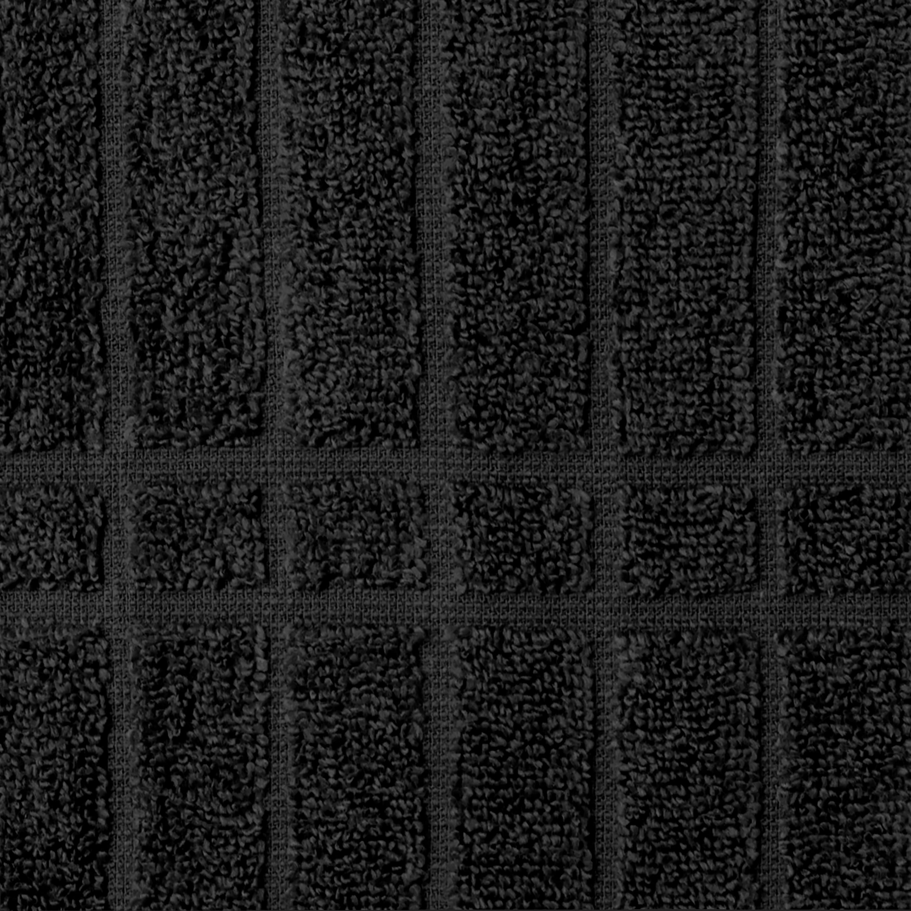 Mainstays Soft Touch Cotton 6-Piece Bath Towel Set, Black