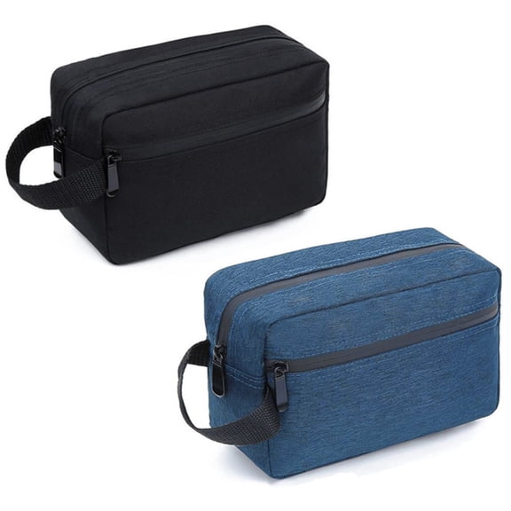 2 Pack Portable Hanging Toiletry Bag, Large Capacity Travel Cosmetic Organizer for Men Women Daily Travel Supplies