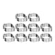 thumbnail image 5 of East buy - Abrazadera de Manguera -10pcs Abrazadera de Manguera de Dos Orejas de Acero Inoxidable Chapado en Zinc 5-23 mm para Tubo de tubería de Gasolina Fule(11-13Mm), 5 of 14