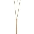 thumbnail image 3 of 95 Inch Modern Metal Arc Tri Lamp with Dimmer Marble Base Gold Black- Saltoro Sherpi, 3 of 6