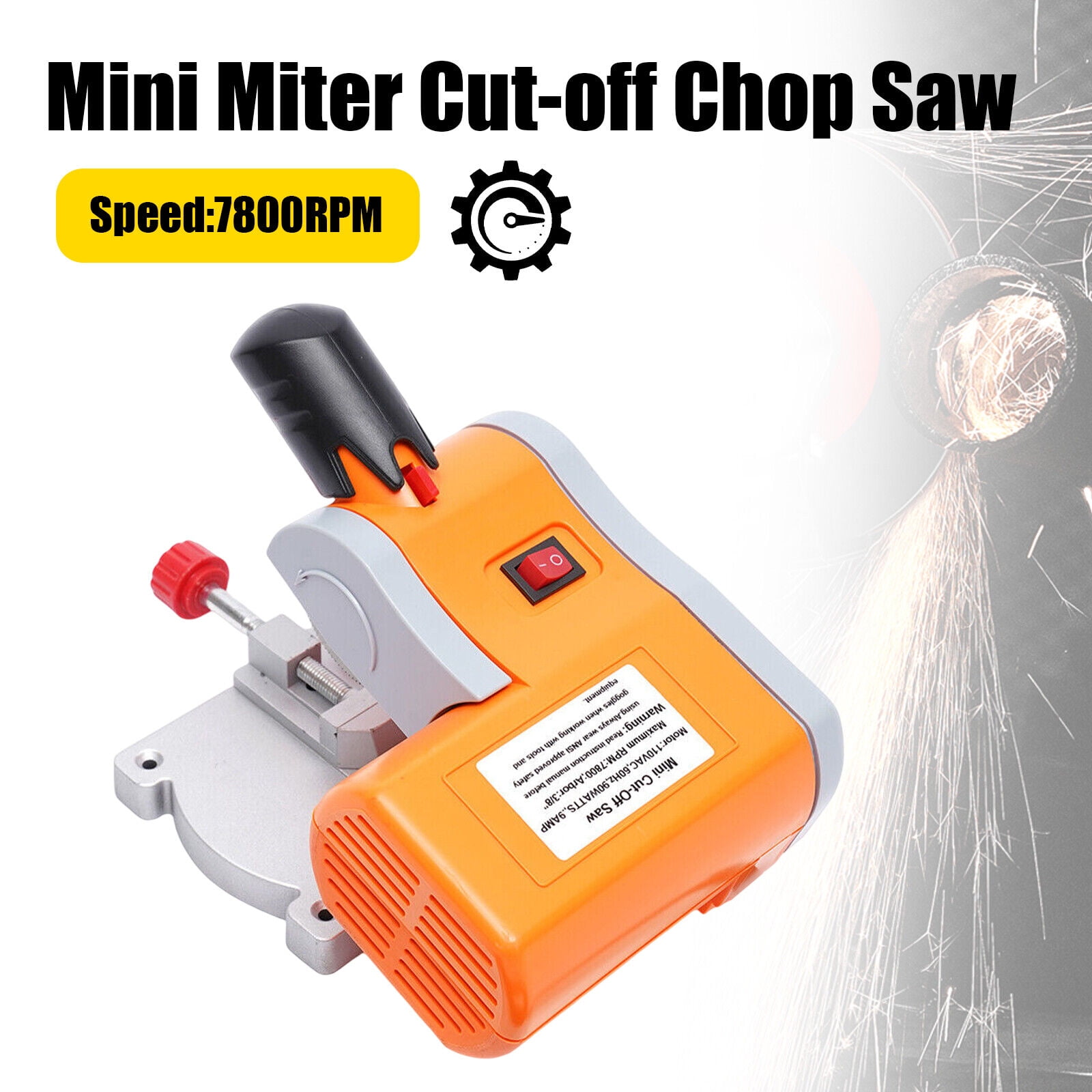 45° Miter Saw Wood Metal Cutter 2" Blades Cutting Tool Mini Benchtop Cut-off Saw