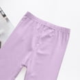 thumbnail image 4 of NAISIBABY Girls Leggings, Elastic Waist Stretchy Cotton Soft Casual Thin Pants Purple 12T, 4 of 5