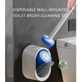 thumbnail image 6 of Wall-Mounted Disposable Toilet Brush Kit - 360° Deep Clean Scrubber with Self-Cleaning Pads, No Mess Space-Saving (White) Z, 6 of 7