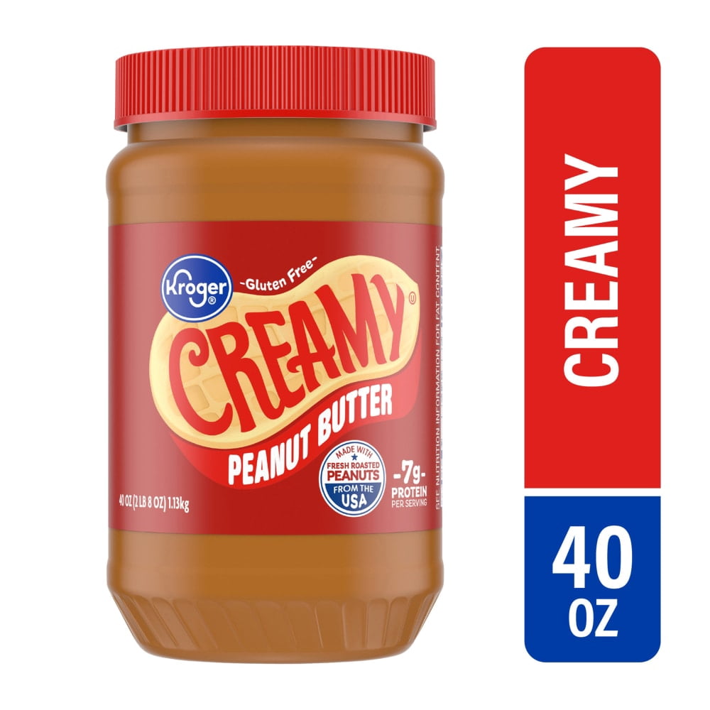 Kroger Creamy Peanut Butter 40 oz - 3 Pack