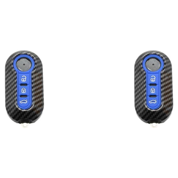 Kenally Funda de carbono para mando a distancia, funda portátil plegable de 3 botones para mando a distancia, funda protectora a prueba de Type1 NO1