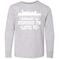 thumbnail image 3 of Inktastic Memphis Tennessee Someone Loves Me Skyline Long Sleeve Youth T-Shirt, 3 of 5