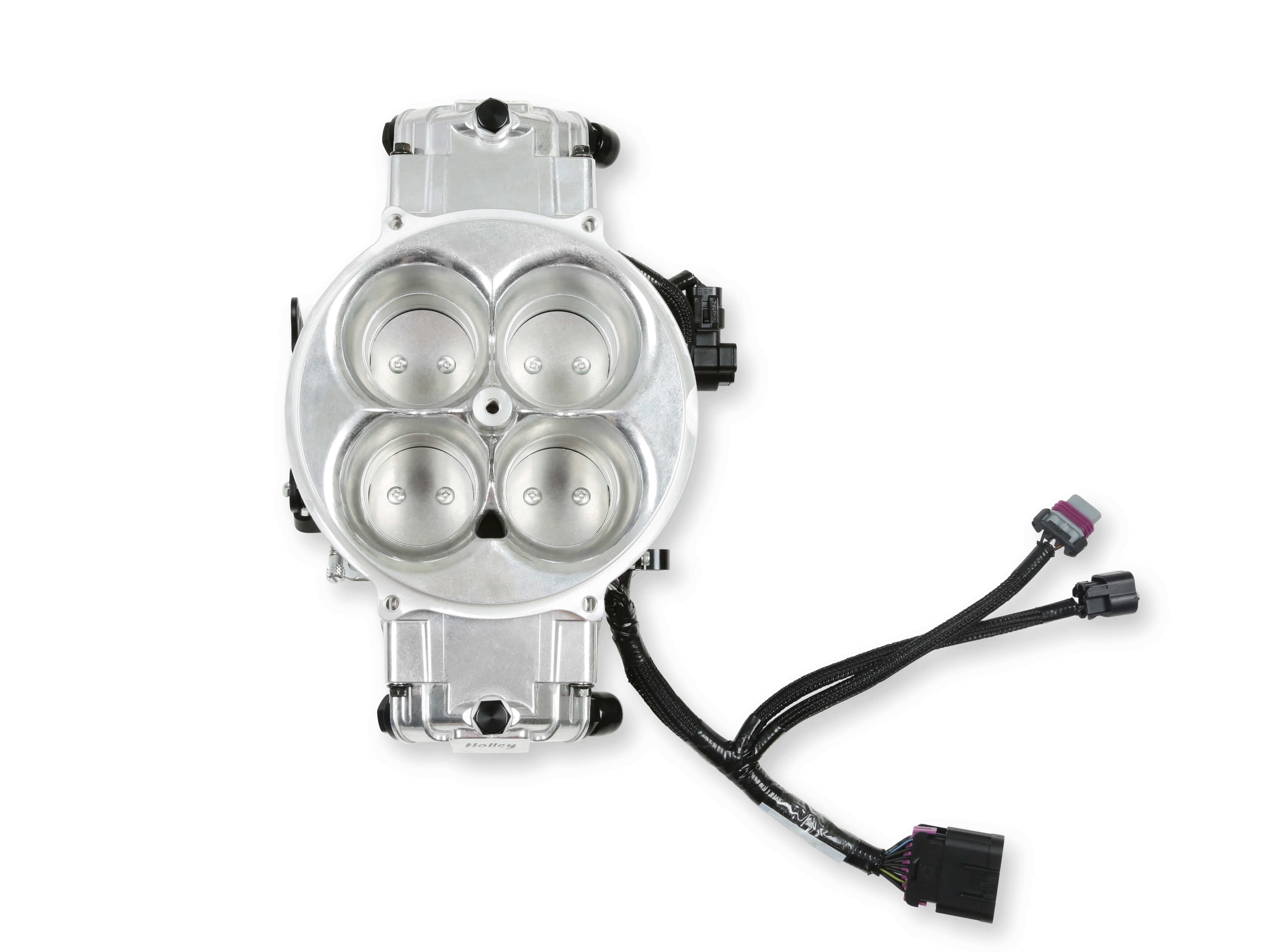 Holley EFI 534-305 Terminator X Stealth 4500 Throttle Body - Shiny