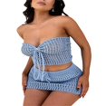 thumbnail image 3 of Ladies Knitted Skirt Set  Backless Tube Top + Mini Skirt, 3 of 9