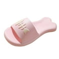 thumbnail image 2 of Viluyesy Womens Slide Sandals, Quick Drying Soft Thick Sole Non-Slip Bathroom Shower Slippers Pink, 2 of 6