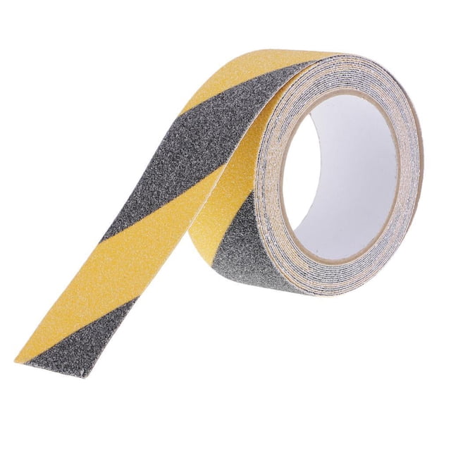 Rollo de Cinta antideslizante de seguridad Zulema 5 cm x 5 m amarillo negro