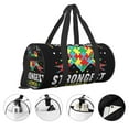 thumbnail image 3 of Easygdp I Love With Autism Travel Duffle Bag,Carry on Bag Travel Bags Gym Bag Carry On Luggage Bags, 3 of 6