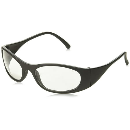 Crews F2110 Frostbite2 Safety Glasses Black Frame Clear Lens, 1 Pair, Frostbite 2 dual focal point safety glasses gives you one of the coolest looks in eyewear.., By MCR (Best Looking Safety Glasses)