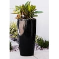 thumbnail image 6 of XBrand 21" H Black Plastic Self Watering Indoor Outdoor Tall Round Planter Pot w/Glossy Finish, Decorative Gardening Pot, Home Décor Accent, 6 of 6