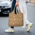 thumbnail image 7 of XMXT Canvas Tote Bag for Women, Christmas Golden Stars Large Reusable Shopping Bags, Multicolor, 7 of 7