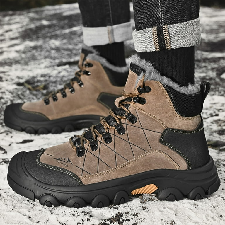 Men\'s Waterproof Winter Snow Boots Non-Slip Outdoor SNOWLEOPARDMen_sWaterproofSnow  main image 4