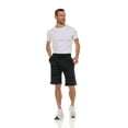thumbnail image 7 of 12 Pack Mens Fleece Lined Cotton Shorts, 11 Inch Casual Comfy Lounge Shorts, Wholesale Bulk Multipack for Donations, Charities, and Shelters (Black Camo, Small), 7 of 7