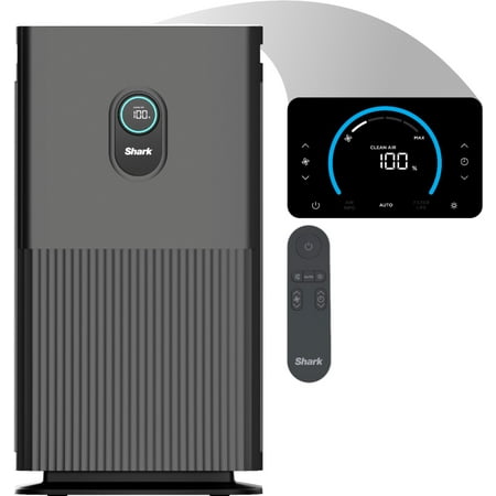 Shark - Air Purifier 6 With Anti-Allergen HEPA Filter Advanced Odor And Fumes Lock, 1,200 sq. ft., Smart Sensing Open Box