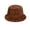 Coffee, variant on ZNQHFRE Women Fuzzy Plush Bucket Hat, Foldable Warm Winter Fisherman Cap For Street‑Style Outdoor Daily Wear