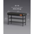 thumbnail image 2 of VASAGLE EKHO Collection - Shoe Bench, Storage Bench, Shoe Rack Entryway, Ink Black, 2 of 10