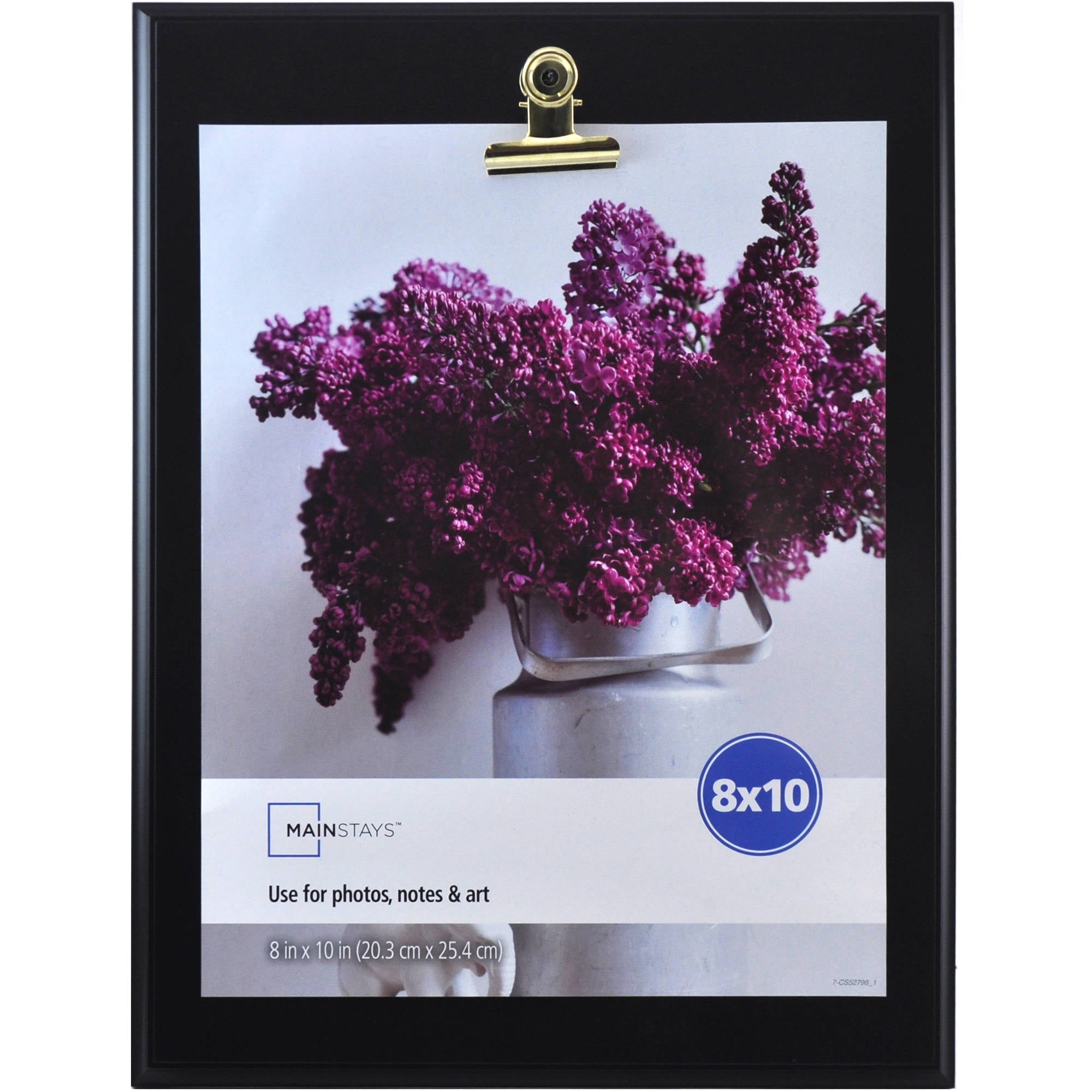 Mainstays 8x10 Clip Picture Frame, Black