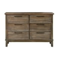 thumbnail image 4 of New Classic Cagney 4-Piece Wood Queen Bedroom Set with Chest in Brown, 4 of 14