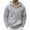 Gray, variant on Men's Quarter Zip Long Sleeve Hoodie Solid Color Pullover Basic Fashion Tops Fall Clothes Outfits Casual Winter Clothing 2025