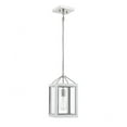 thumbnail image 3 of Gray with Polished Nickel Accents One Light Pendant from the Carlton Collection, 3 of 5