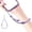 A, variant on Simple Type Pearls Phone Strap Convertible Wrist Lanyard with Secure Metal Clasps Elegant Mobile Phones Chain for Daily