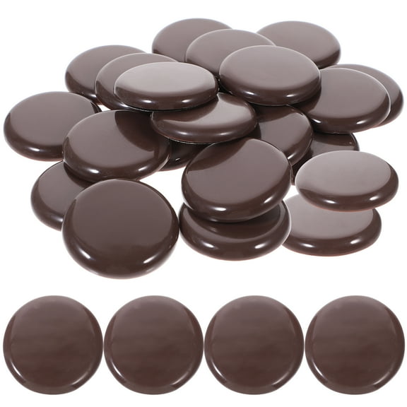 20 Pcs Adhesive Floor Protection Mats Felt Pads Protectors Table Moving Sliders Brown