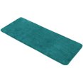 thumbnail image 1 of Peacock Blue Microfiber Polyester Double Sink Bath Mat Runner - 48"L x 20"W, 1 of 6