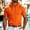 Orange, variant on Mens Short Sleeve Drawstring Hoodie Cotton Moisture Wicking Hooded T-shirts Sweatshirts Lightweight Solid Tops with Kangaroo Pocket Size 2XL Gray