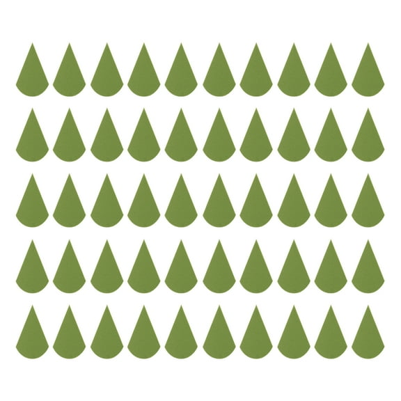 Unique Bargains 50 Pcs Portable Face Makeup Sponge for Bedrooms Green Hydrophilic Polyurethane