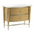 thumbnail image 4 of Michael Amini Villa Cherie Wood & Marble Nightstand - Caramel, 4 of 11